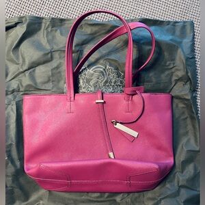 Vince Camuto pink vegan leather tote, large